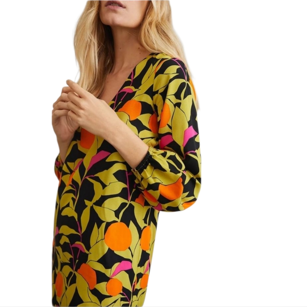 COREYLYNNCALTER Anthropologie V Neck Long Sleeve Midi Dress - Picture 3 of 10